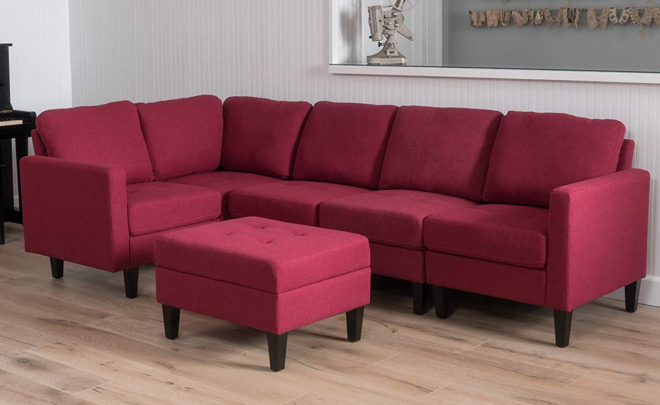 Carolina Fabric Sectional Sofa 