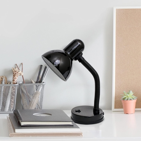 Simple Designs Basic Metal Flexible Hose Neck Office desk lamps