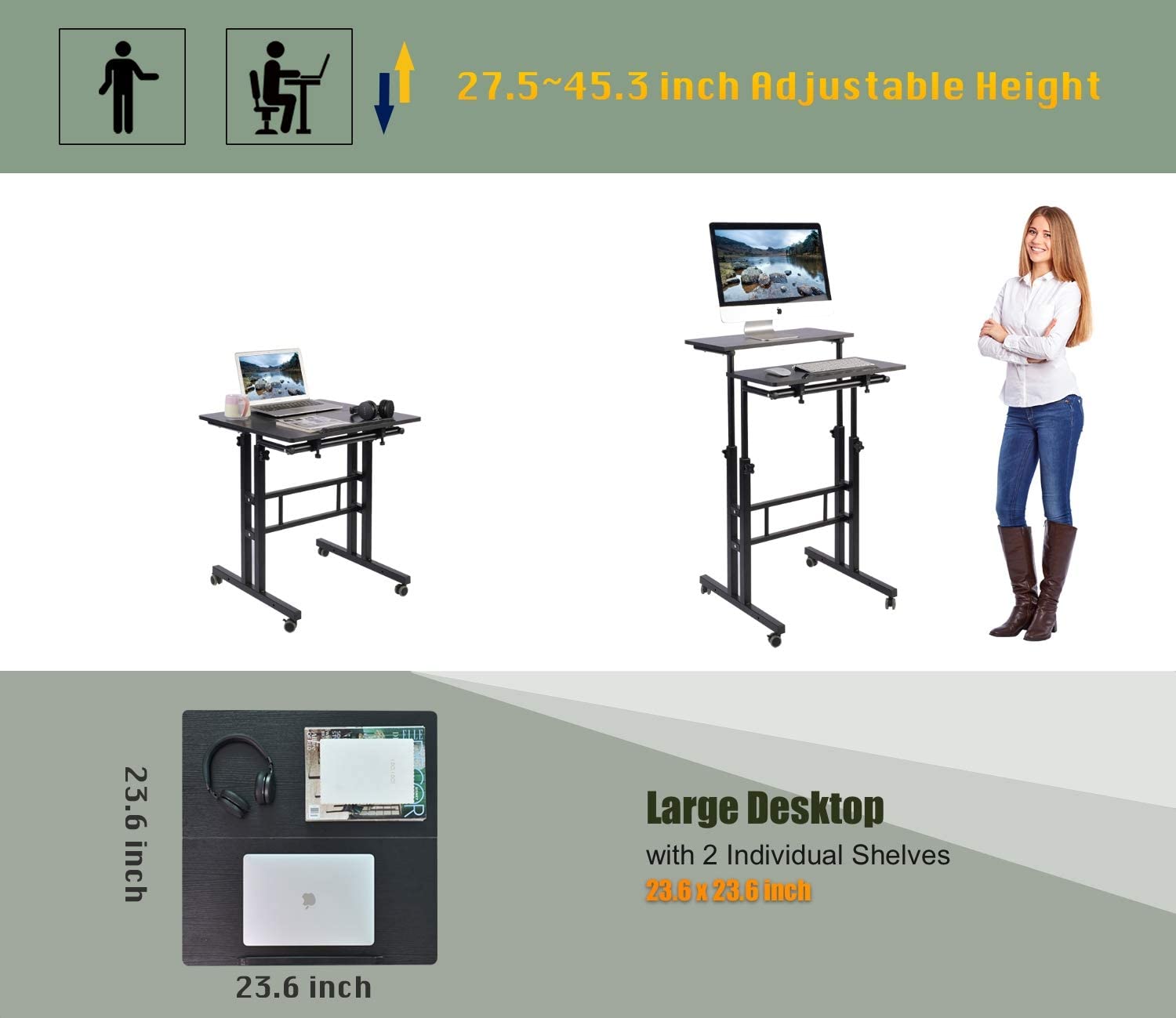 Ergonomic standing desk