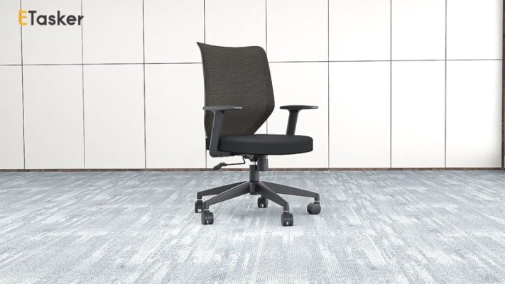 ETasker ergonomic chair with headrests