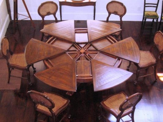 high end wooden dining table