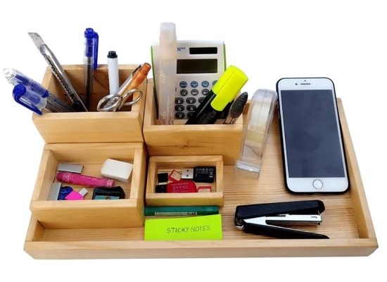 Desk organizers and stationery holders