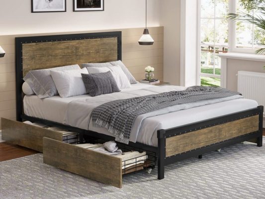 Queen Storage Bed Frame with Drawer